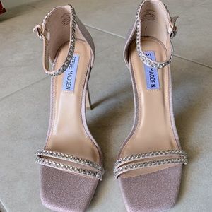 Steve Madden Pink Glitter Heels